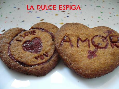 GALLETAS INTEGRALES DE NARANJA PARA SAN VALENTÍN