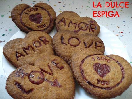 GALLETAS INTEGRALES DE NARANJA PARA SAN VALENTÍN