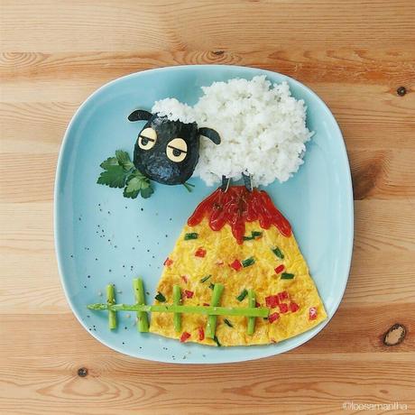 Amor de madre: ¡hacer arte con la comida!