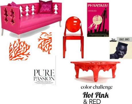 Color Challenge: Hot Pink and Red