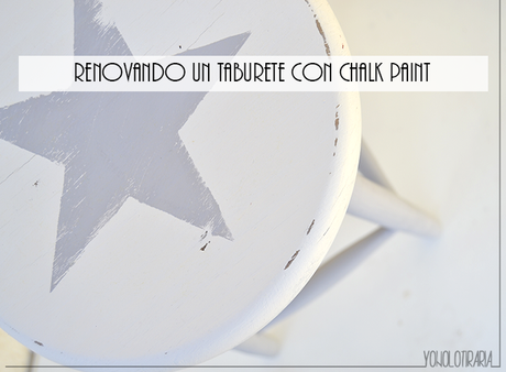 Renovando un taburete con chalk paint Renovando un taburete con chalk paint