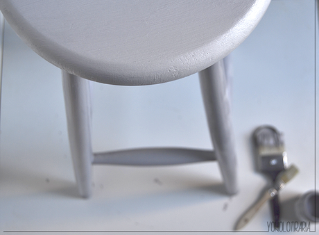 Renovando un taburete con chalk paint