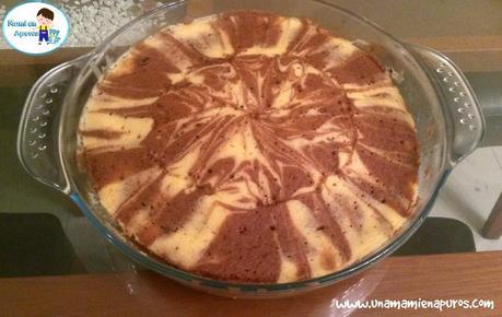 Keke marmoleado en microondas! Keke marmoleado en microondas!