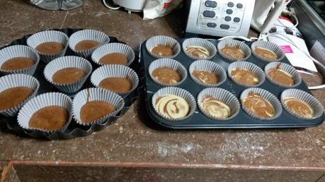 Cupcakes marmoleados