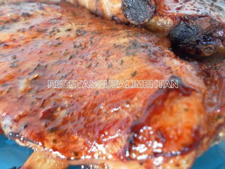 BBQ RIBS O COSTILLAS DE CERDO A LA BARBACOA