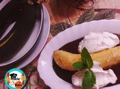 Plátano negro salsa chocolate