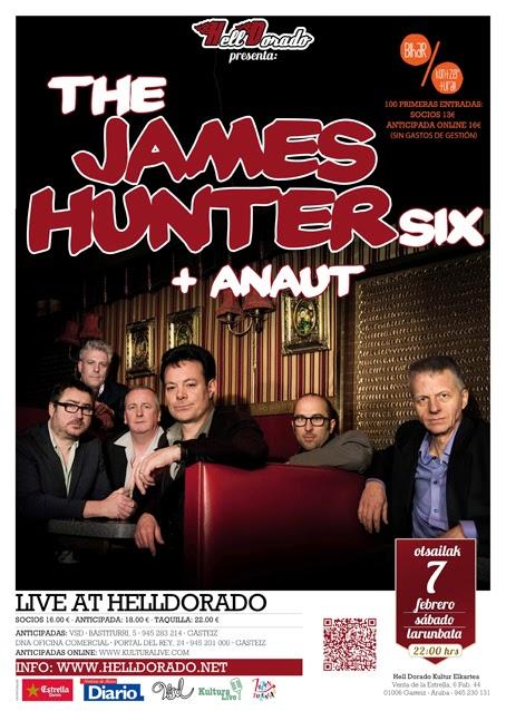 ESTE SÁBADO EL R&B DE ANAUT EN CONCIERTO EN VITORIA JUNTO A JAMES HUNTER