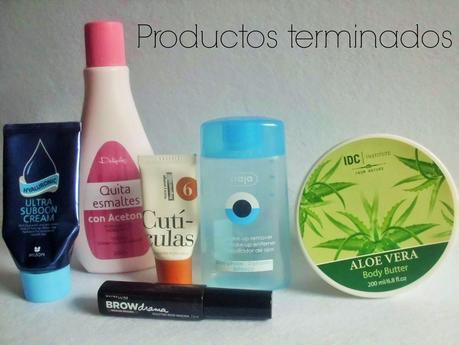 Productos terminados de Enero