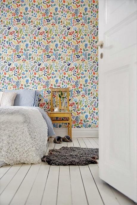 12 Ideas de papel pintado de  inspiración escandinava /12 Ideas Scandinavian style wallpaper