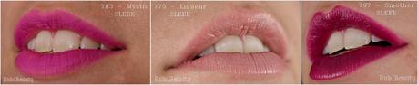 rubibeauty labiales sleek swatches clon mac smother mystic Liqueur