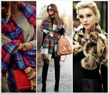 Tendencias: Plaids como bufandas
