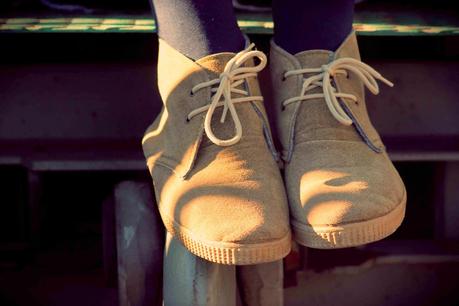 Comfy look: navy - kaki - shorts