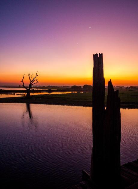 Increíbles colores al atardecer, Amarapura Increíbles colores al atardecer, Amarapura