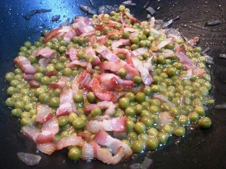 Pasta Paccheri con guisantes y bacon paccheriguisantesbacon4