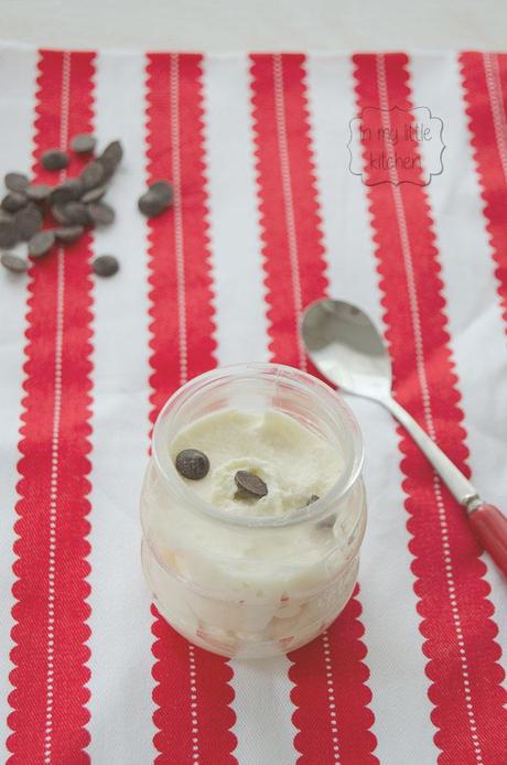 Mousse de chocolate blanco