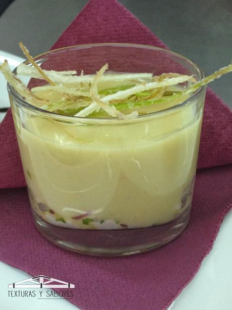 Purrusalda con ceviche de gamba