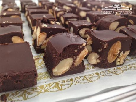 Turron de nutella con almendras