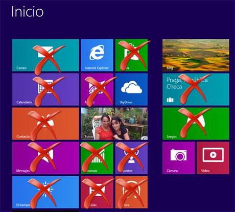 Aplicaciones que se pueden desactivar en Windows 8