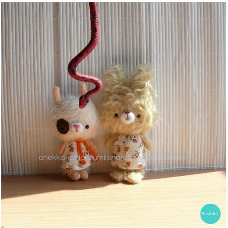 mohair plush doll anekka handmade