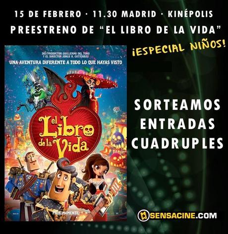 Sorteamos una entrada cuádruple para ver El libro de la vida