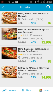 Groupalia ofertas y descuentos Groupalia descuentos pizzeria