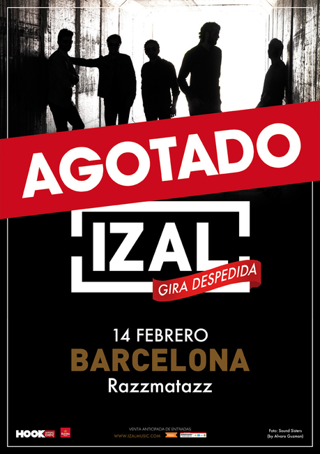 IZAL EN BARCELONA, 14 FEBRERO. ENTRADAS AGOTADAS