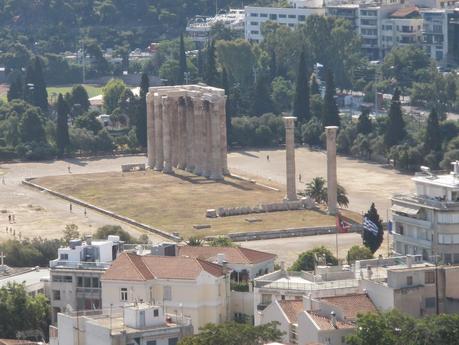 Vista aérea del Templo de Zeus Olímpico