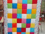 Manta cojín patchwork para primeras etapas bebés