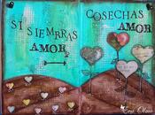 Mixed Media libro alterado:"Amor"