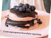 Pavlova chocolate. "sorteo segundo cumple blog"