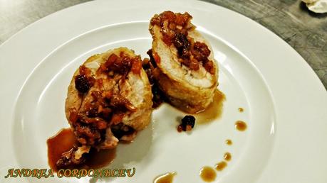 ROLLITO DE POLLO CON SALSA MOZÁRABE