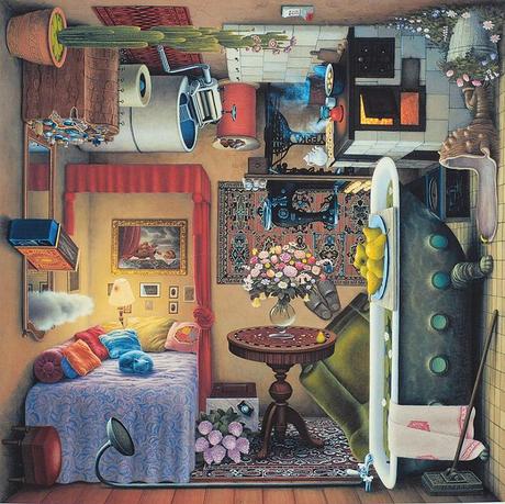 Pintura por los 4 lados de Jacek Yerka
