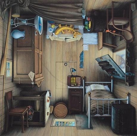 Pintura por los 4 lados de Jacek Yerka