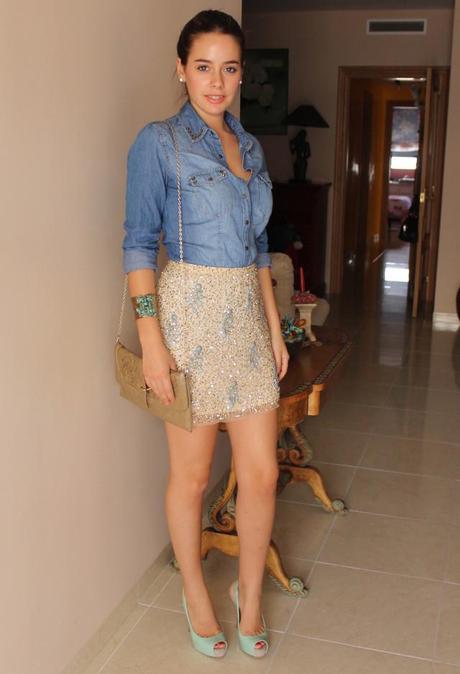 Como combinar faldas de lentejuelas combinar faldas de lentejuelas