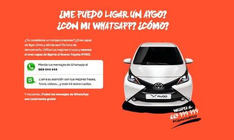 ¿Serías capaz de ligarte un coche por WhatsApp? #LigateUnAYGO