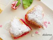Corazones crujientes relleno frambuesa