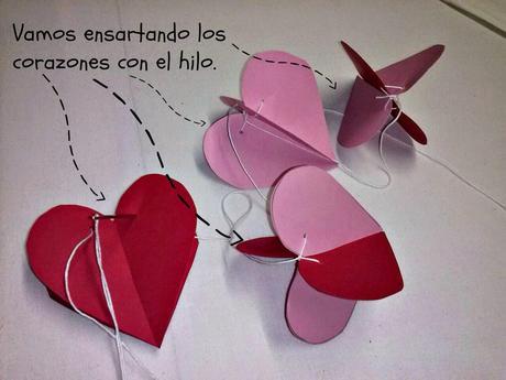 DIY SAN VALENTÍN (I):  UNA GUIRNALDA CON MUCHO CORAZÓN