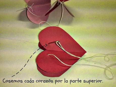 DIY SAN VALENTÍN (I):  UNA GUIRNALDA CON MUCHO CORAZÓN