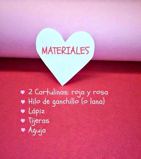 DIY SAN VALENTÍN (I):  UNA GUIRNALDA CON MUCHO CORAZÓN