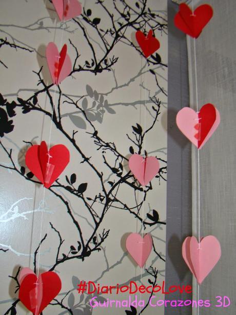 DIY SAN VALENTÍN (I):  UNA GUIRNALDA CON MUCHO CORAZÓN