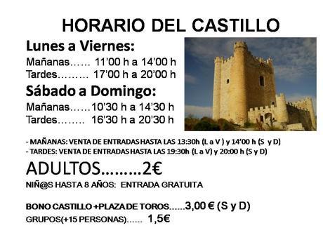 Horarios del Castillo de Alcalá del Júcar