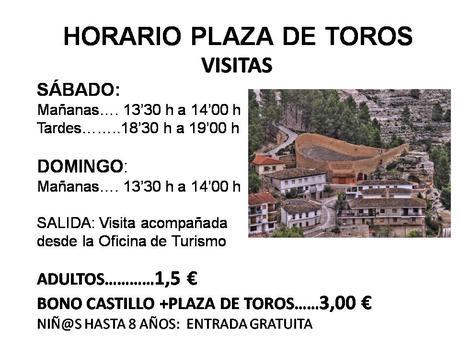 Horarios de la Plaza de Toros de Alcalá del Júcar