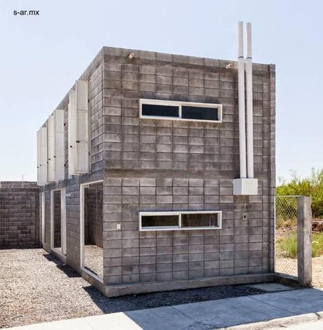 Moderna casa caja de bloques de concreto y bajo costo. - Paperblog