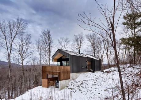 Diseño y construcción de un volumen en la ladera nevada