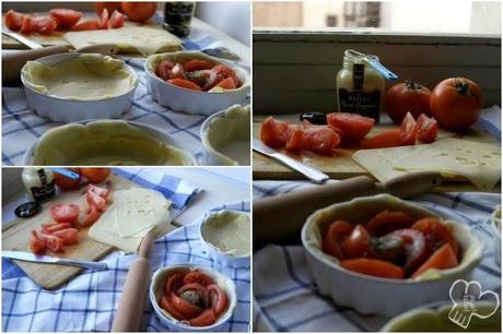 Mini-tartas de Tomate a la Mostaza de Dijon