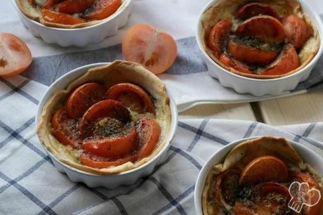 Mini-tartas de Tomate a la Mostaza de Dijon