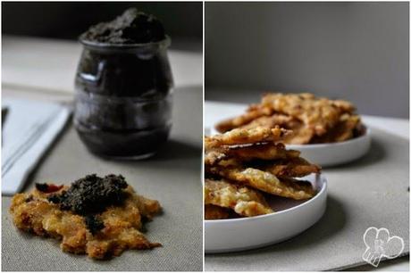 Chips de anchoas y tomate seco