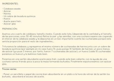 Bueñuelos de Calabaza
