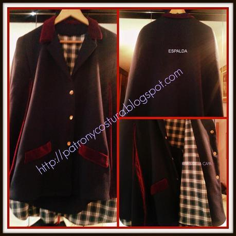 Capa corta por delante tipo americana http://patronycostura.blogspot.com