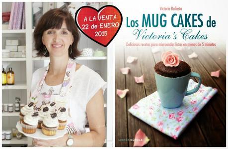 Mug cakes de fresa